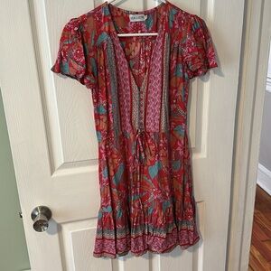 Floral Bohemian Sea Lustre Dress